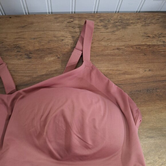 Warners All You Need Wireless No Dig Uplift XL Bra Pink - Picture 2 of 5